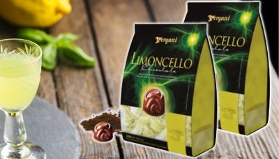 ВЕРГАНИ ИТАЛИАНСКИ ШОКОЛАДОВИ БОНБОНИ С ЧЕРЕН ШОКОЛАД И ЛИМОНЧЕЛО 100 ГР