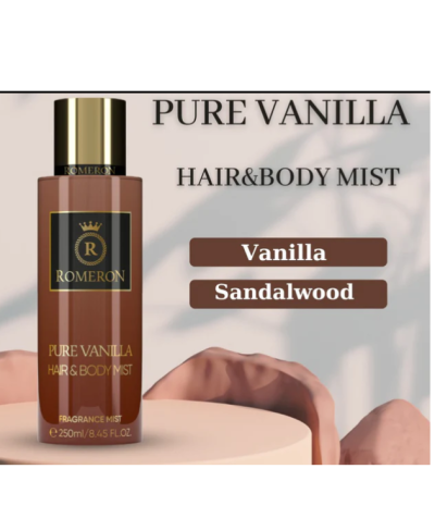 ROMERON ФРЕНСКИ СПРЕЙ ЗА КОСА И ТЯЛО PURE VANILLA 250 МЛ