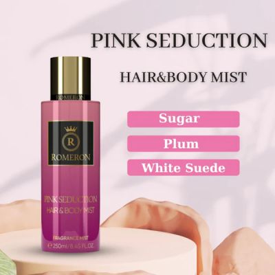 ROMERON ФРЕНСКИ СПРЕЙ ЗА КОСА И ТЯЛО PINK SEDUCTION 250 МЛ