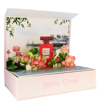 АРАБСКИ УНИСЕКС ПАРФЮМ JENNY GLOW AQUA & LILY 80 МЛ /РОЗОВА КУТИЯ/