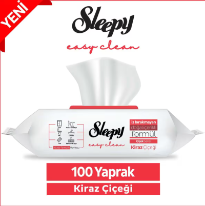 СЛИЙПИ УНИВЕРСАЛНИ ПОЧИСТАЩИ КЪРПИ С АРОМАТ НА ЧЕРЕША 100 БР /ЧЕРВЕНИ/