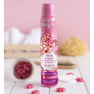 ТУЛИПАН ДЕЗОДОРАНТ ЯГОДОВА СМЕТАНА И ЗАХРАНИ БОНБНОНИ 200 МЛ