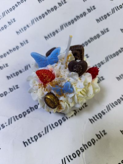 РЪЧНО ИЗРАБОТЕНА СВЕЩ ПЕПЕРУДЕН МЪФИН