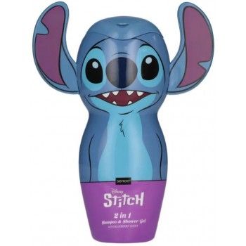 ДИСНИ СТИЧ ДЕТСКИ ШАМПОАН И ДУШ ГЕЛ 2 В 1 300  МЛ / СИН / 