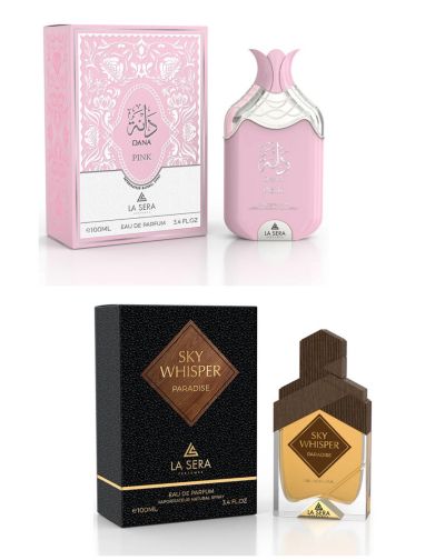 ПРОМО СЕТ ПАРФЮМИ -  DANA  PINK И SKY WHISPER 2 Х 100 МЛ