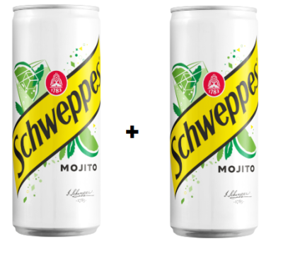 1 +1 ШВЕПС МОХИТО КЕН 330 МЛ