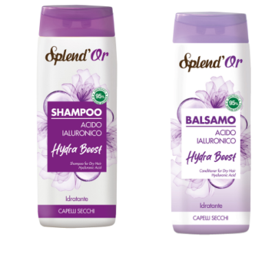 СПЛЕНДОР СЕТ С ХИАЛУРОНОВА КИСЕЛИНА ШАМПОАН И БАЛСАМ ЗА СУХА КОСА 2 Х 300 МЛ