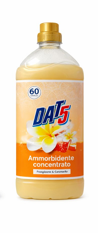 ДАТ 5 ОМЕКОТИТЕЛ ФРАНДЖИПАНИ И КАРАМЕЛ 60 П 1500 МЛ / ЖЪЛТ/ 