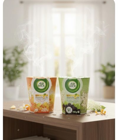 ЕЪР УИК  АРОМАТНА СВЕЩ АНТИ ТАБАК 105 ГР /ОРАНЖ/