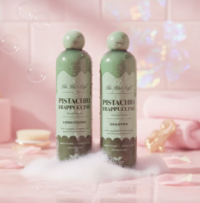 ЕКС ЕЙЧ СИ СЕТ ФРАПУЧИНО ПИСТАЧО - ВЪЗСТАНОВЯВАЩ ШАМПОАН И БАЛСАМ 2 Х 400 МЛ 