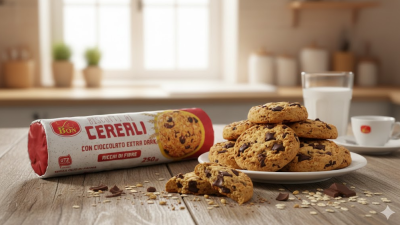 БИСКВИТИ ЧЕРЕАЛЕ ЛЕ БОН С ЧЕРЕН ШОКОЛАД И ФИБРИ 250 ГР /ЧЕРВЕНИ/