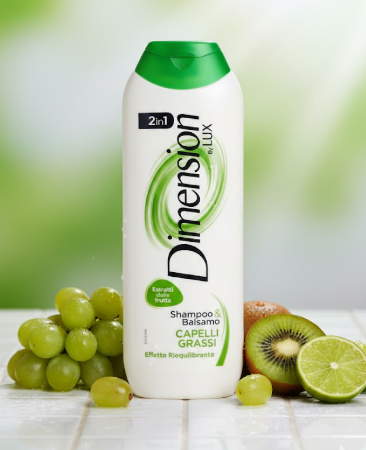 ДИМЕНШЪН 2В1 ГРАСИ ШАМПОАН ЗА МАЗНА КОСА 250 МЛ