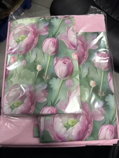 ЛУКСОЗЕН СПАЛЕН КОМПЛЕКТ РОЗОВИ ЛАЛЕТА 5 ЧАСТИ БЕЗ ЛАСТИК