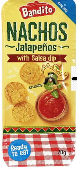 БАНДИТОС НАЧОС СЪС САЛСА СОС 70 ГР