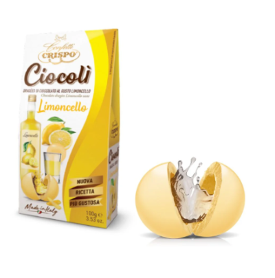 КУОРЕ ДОЛЧЕ ИТАЛИАНСКИ БОНБОНИ С БЯЛ ШОКОЛАД И С ЛИМОНЧЕЛО 100 ГР /ЖЪЛТ/