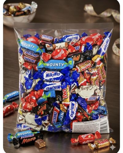 ШОКОЛАДОВИ БОНБОНИ ЦЕЛЕБРЕЙШЪН ПЛИК В ТОРБА 1500 ГР  