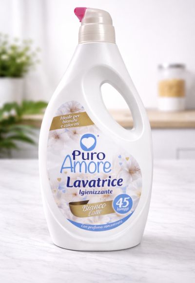 ПУРО АМОРЕ УНИВЕРСАЛЕН ТЕЧЕН ГЕЛ ЗА ПРАНЕ БИАНКО ЛАТЕ 45 П
