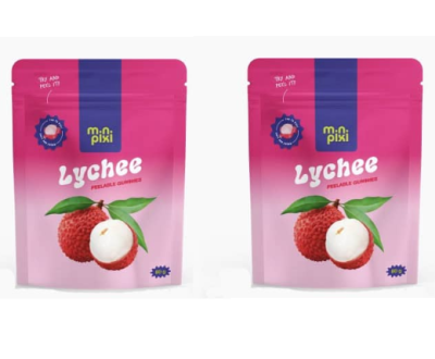 МИНИ ПИКСИ ЖЕЛИРАНИ БОНБОНИ С ЛИЧИ 1 + 1 80 Г 