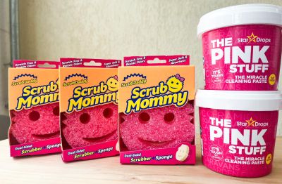 ЦИФ СКРЪБИ МАМИ ПОЧИСТВАЩА ГЪБА /РОЗОВА УСМИВКА/