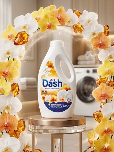 ДАШ 2 В 1 АМБРА И ОРХИДЕЯ ТЕЧЕН ГЕЛ 25 П 1125 МЛ 