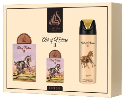 АРАБСКИ УНИСЕКС GIFT SET ART OF NATURAL I I 100 МЛ + EDP 20 МЛ + PERFUMED SPRAY 200 МЛ