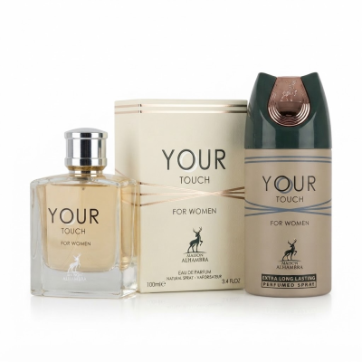  КОМБО АРАБСКИ ДАМСКИ ПАРФЮМ  И ДЕЗОДОРАНТ YOUR TOUCH MAISON ALHAMBRA 100 МЛ