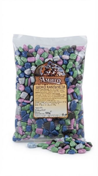 АМИГО ЦВЕТНИ КАМЪЧЕТА 500 ГР