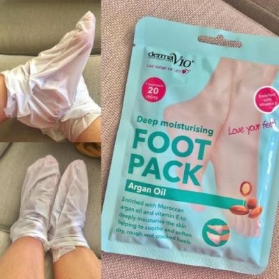  ДЕРМА В 10 ОВЛАЖНЯВАЩИ ЧОРАПИ С АРГАН /СИНИ/