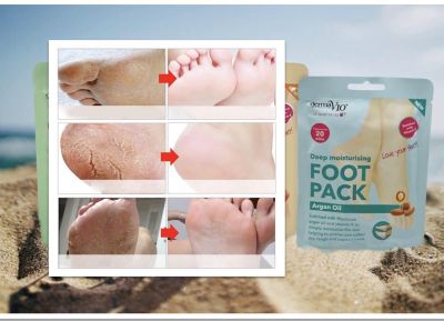  ДЕРМА В 10 ОВЛАЖНЯВАЩИ ЧОРАПИ С АРГАН /СИНИ/