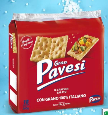 КРЕКЕРИ ГРАН ПАВЕСИ СЪС СОЛ 560 ГР /ЧЕРВЕНИ/