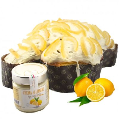 КОЛОМБА ДУКА МОСКАТИ ИТАЛИАНСКИ КОЗУНАК С ЛИМОНОВ КРЕМ 750 ГР